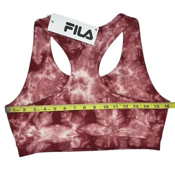 FILA Women’s Dark Raspberry Dream Cotton Light Support Sports Bra Size M L XL - Picture 8 of 10